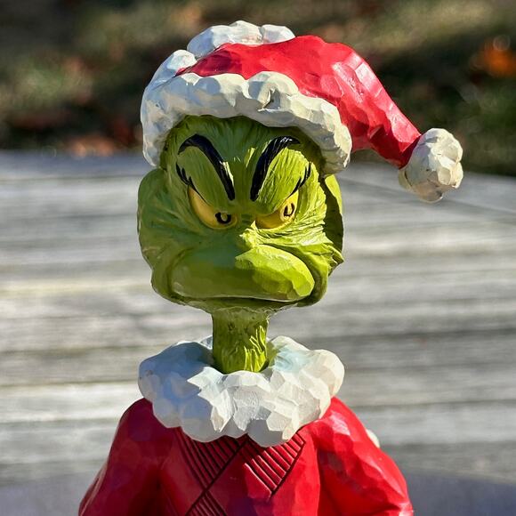 Jim Shore Grinch “Nice” "Naughty" Staute Dr. Seuss Santa Ornament Christmas NEW - Picture 8 of 10